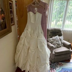 Maggie Sottero Wedding Dress Taffeta Capri Marie Style 1926 Sweetheart Size 4